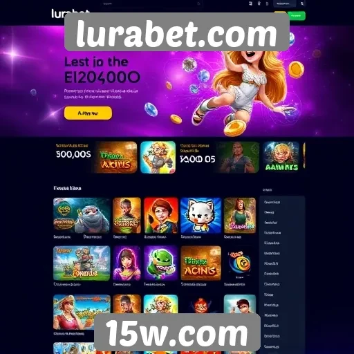 Análise da interface do site de jogos lurabet